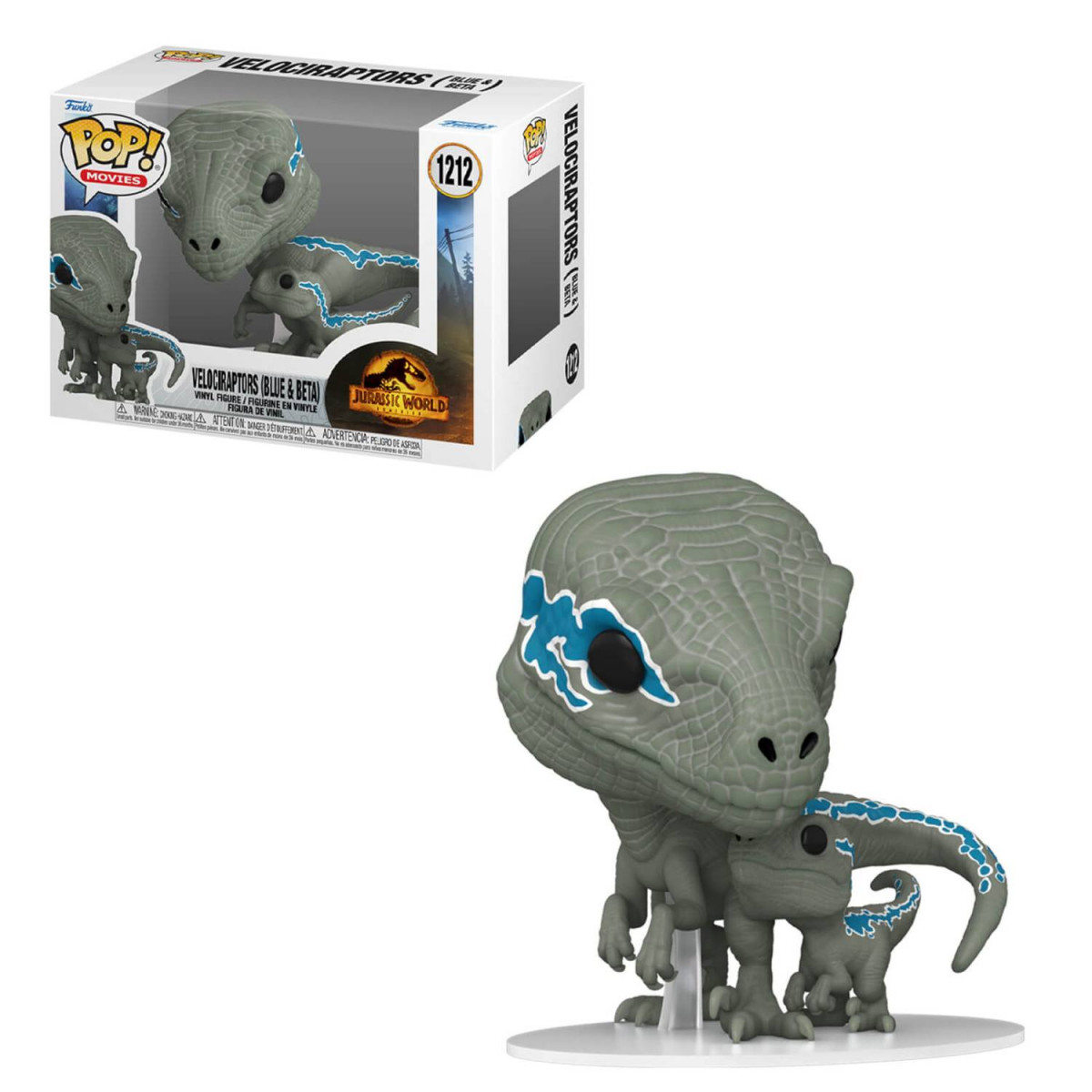 Jurassic World 3 Velociraptors Blue & Beta Funko POP
